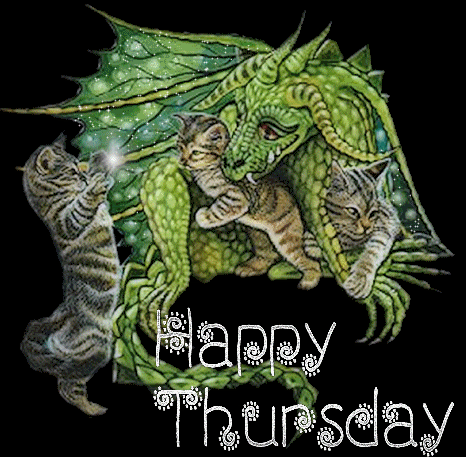 Smok z kotami szczęśliwego czwartku